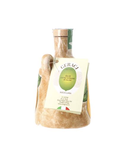 Bouteille en céramique, peinte à la main - Huile d'olive extra vierge Bouteille en céramique, peinte à la main - Huile d'olive extra vierge