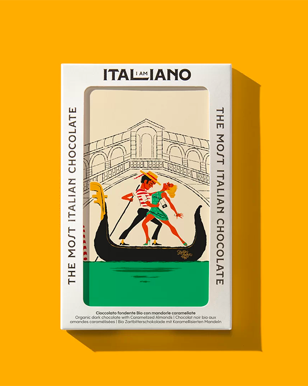 VENEZIA - Chocolat noir aux amandes caramélisées