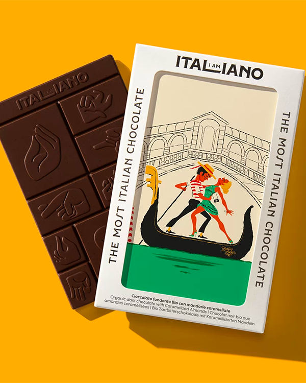 VENEZIA - Chocolat noir aux amandes caramélisées