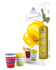 Coffret Limoncello Piemme et ses deux verres céramique