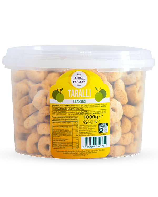 Taralli Classiques des Pouilles – 1 kg